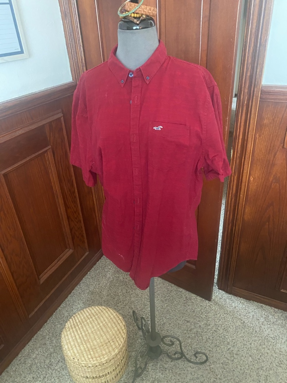 Hollister Men’s Short-Sleeve Button-Down Shirt